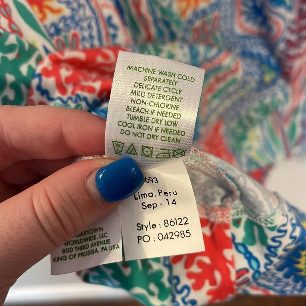 Lilly Pulitzer Christie Dress in Let Minnow Print - Picture 8 of 10